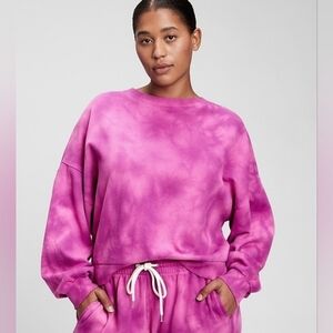 Vintage Soft Gap Pink Tie-dye Crewneck Sweatshirt